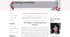 Desktop Screenshot of healinglovenotes.com