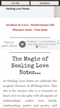 Mobile Screenshot of healinglovenotes.com