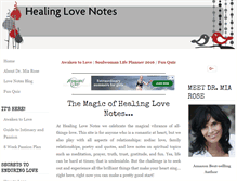 Tablet Screenshot of healinglovenotes.com